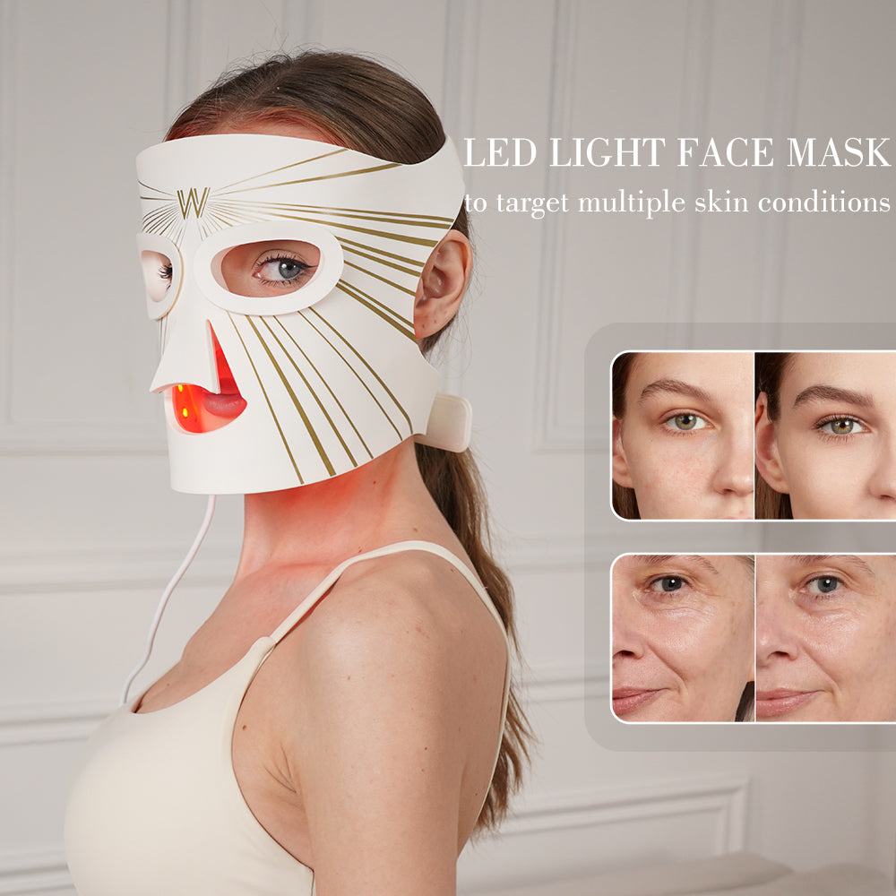 Silicone Led Light Therapy Mask for Face